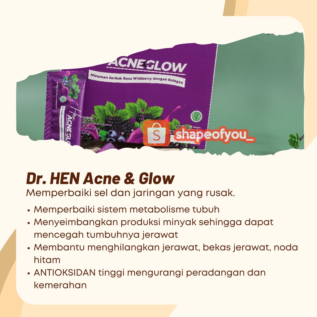 Minuman Collagen Acne Glow Minuman Kolagen DNA Salmon Pencegah Jerawat Atasi Bruntusan Meredakan Peradangan Jerawat