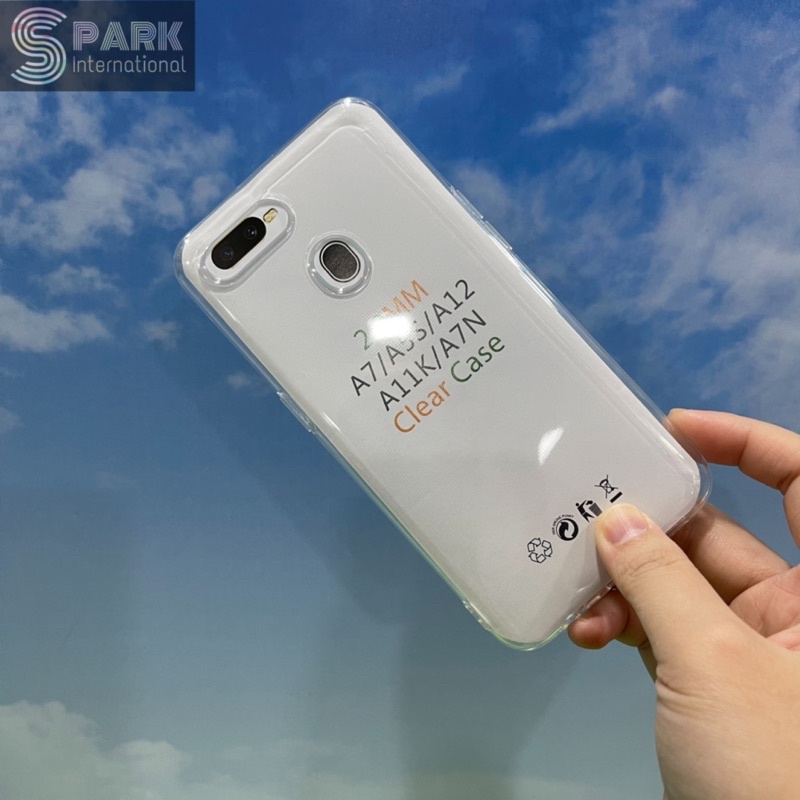 CLEAR CASE OPPO A7/F9/A5S SOFTCASE TPU 2.0MM OPPO A7/F9 PROMO SEN