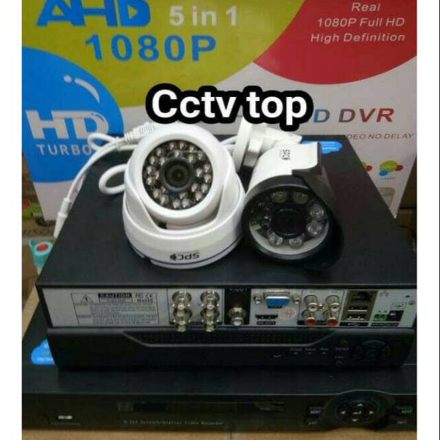 PAKET CCTV 2 CHANEL 2KAMERA 2MP KOMPLIT TINGGAL PASANG