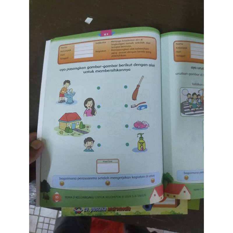 ORI buku teks TK B/paud k13 pustaka Andromedia edisi revisi terbaru