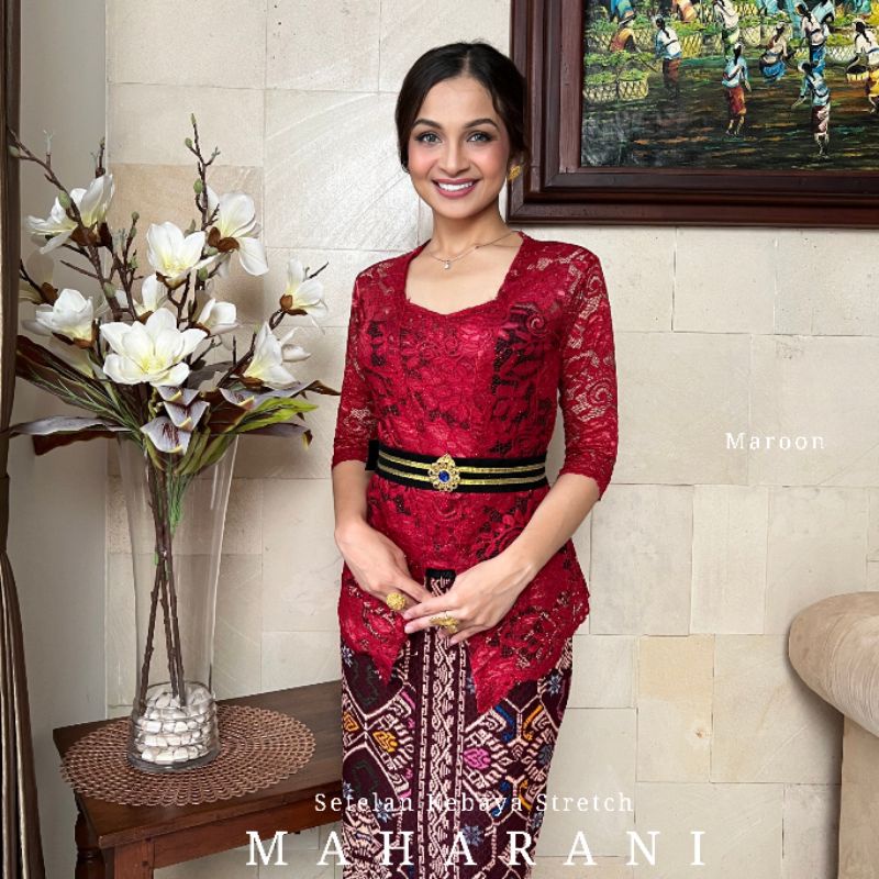 Setelan Kebaya Kutubaru Stretch Metalic Maharani