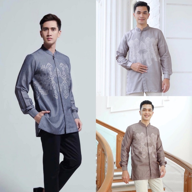 READY KIRIM KAYANGAN KOKO EGGSALT NAVY BLUSH KHAKIBROWN by vanillahijab vanilla