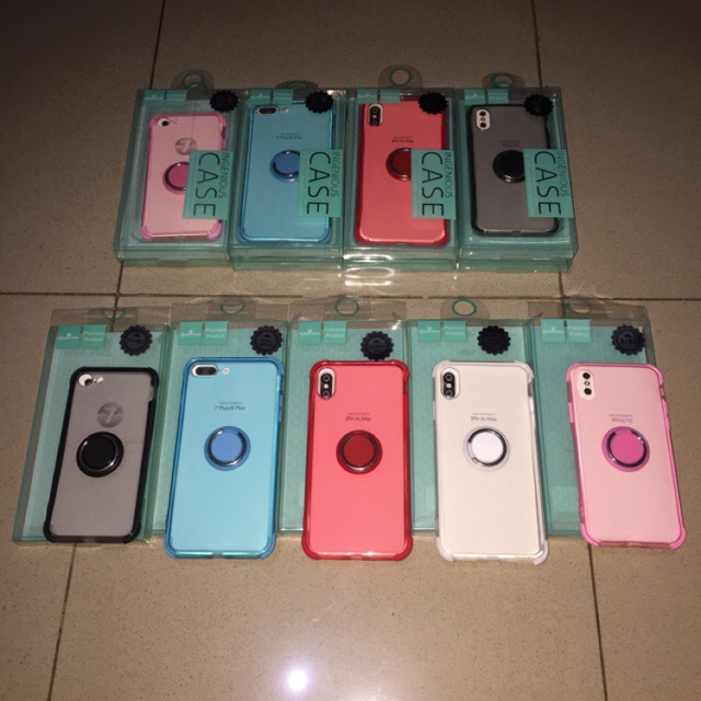 PREMIUM SOFT CASE SILICONE RING 360 MAGNETIC IPHONE 6 7 8 + Plus/X/Xs/Xs Max/XR