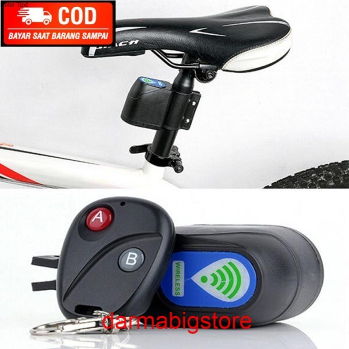 Alarm Sepeda Anti Maling Remote Control Wireless Waterproof Bike Alarm