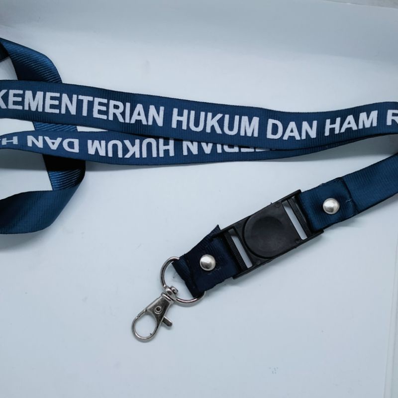 

Lanyard Tali Kemenkumham / Lanyard Tali / Kemenkumham / Atribut Lapas / Imigrasi / Lapas