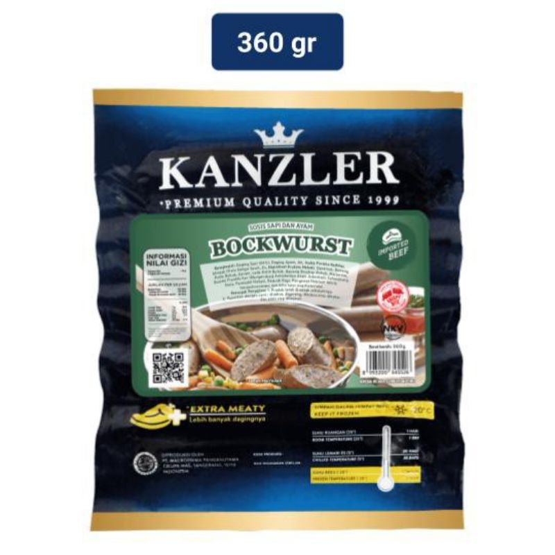 Kanzler Sosis Bockwurst 360gr