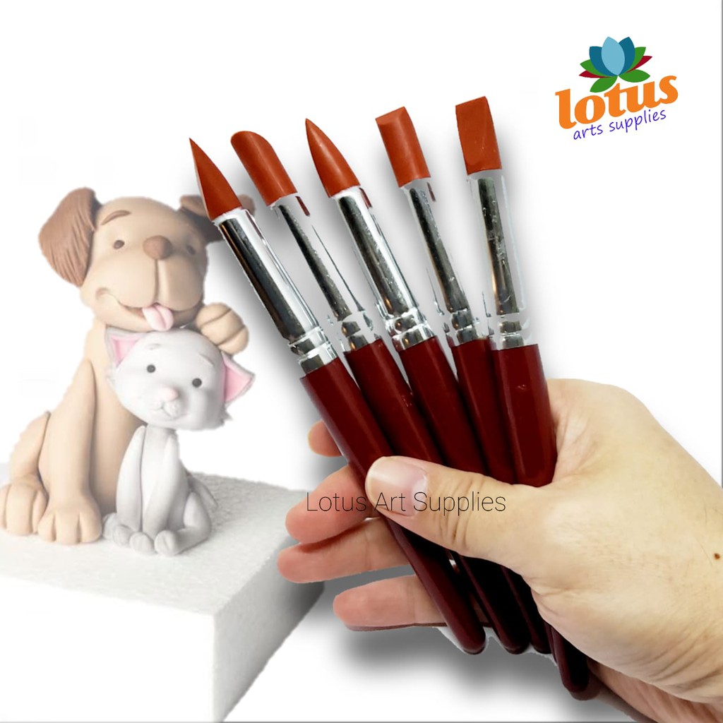 

YUH Silicone Carving Tools / Alat Pottery Clay Sculpting set 5 - Large