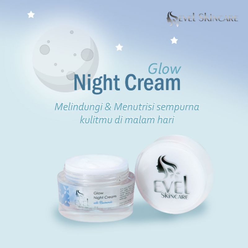 Evel Skincare Krim Malam Glowing / Evel Skincare Krim Malam Acne