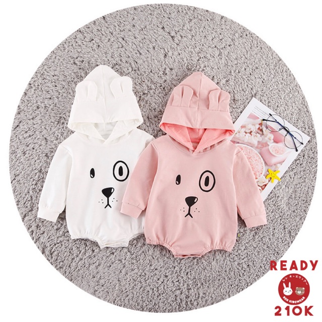 Import !! Bear hoodie jumper set