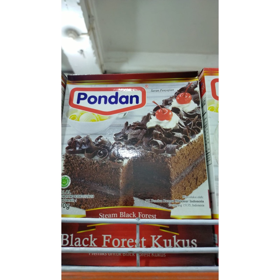 

Pondan blackforest kukus