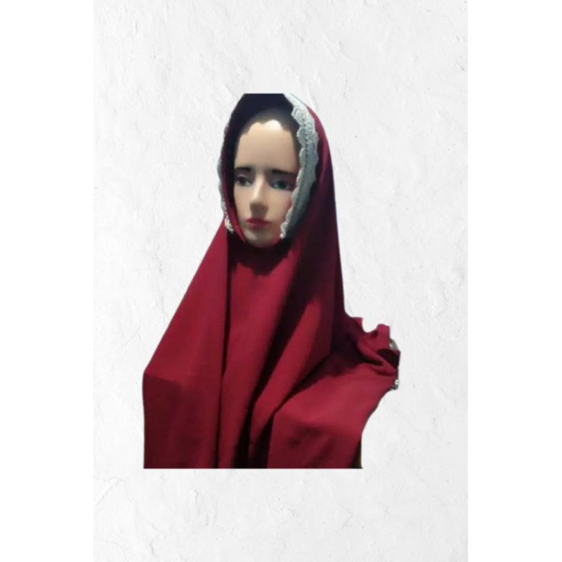 Hijab syar i merah putih