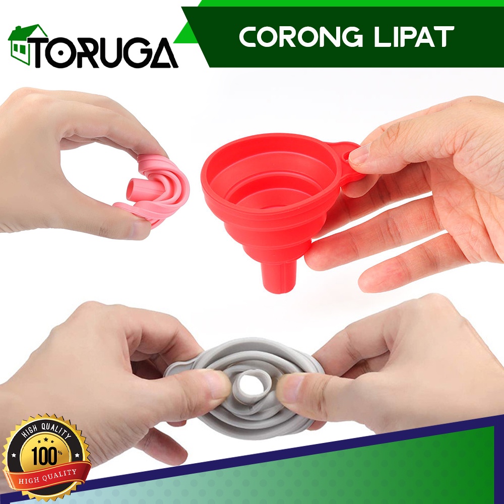 Corong Lipat Silikon Air Minyak Madu Karet Silicon Portable Praktis