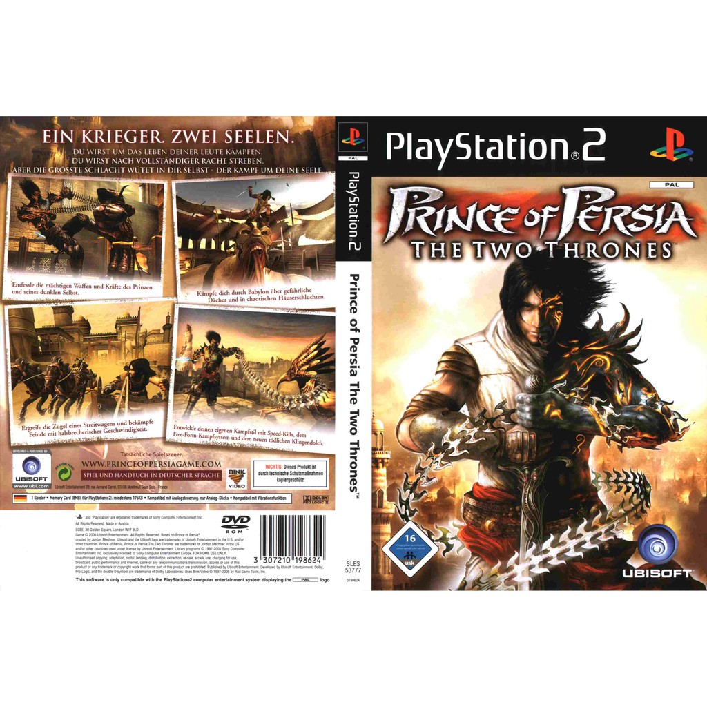 Kaset PS2 Prince Of Persia : The Two Thrones