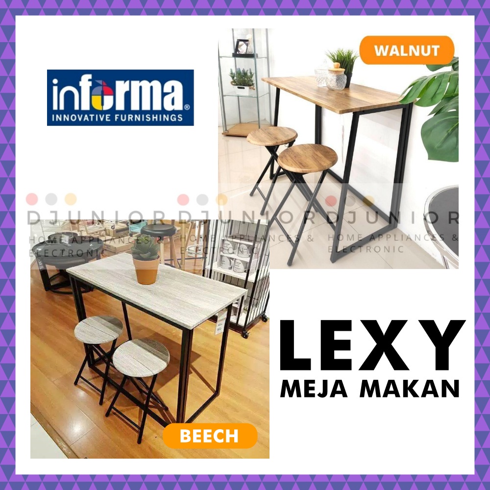 INFORMA - LEXI LEXY MEJA MAKAN LIPAT 2 KURSI MINIMALIS / DINNING SET / MEJA BELAJAR / MEJA LAPTOP