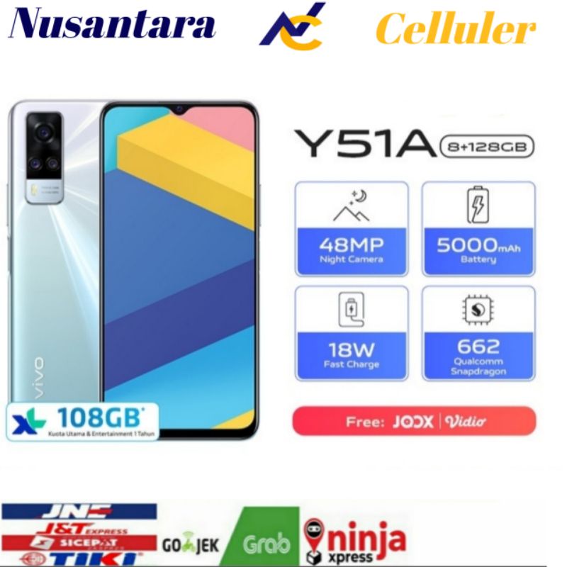 Vivo Y51A 8/128 [hp Vivo Y51a Ram 8 GB Rom 128 GB] garansi resmi