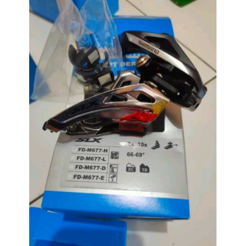 FD SHIMANO SLX M677 SIDE SWING TOP CLAMP DOWN SWING 2SPEED