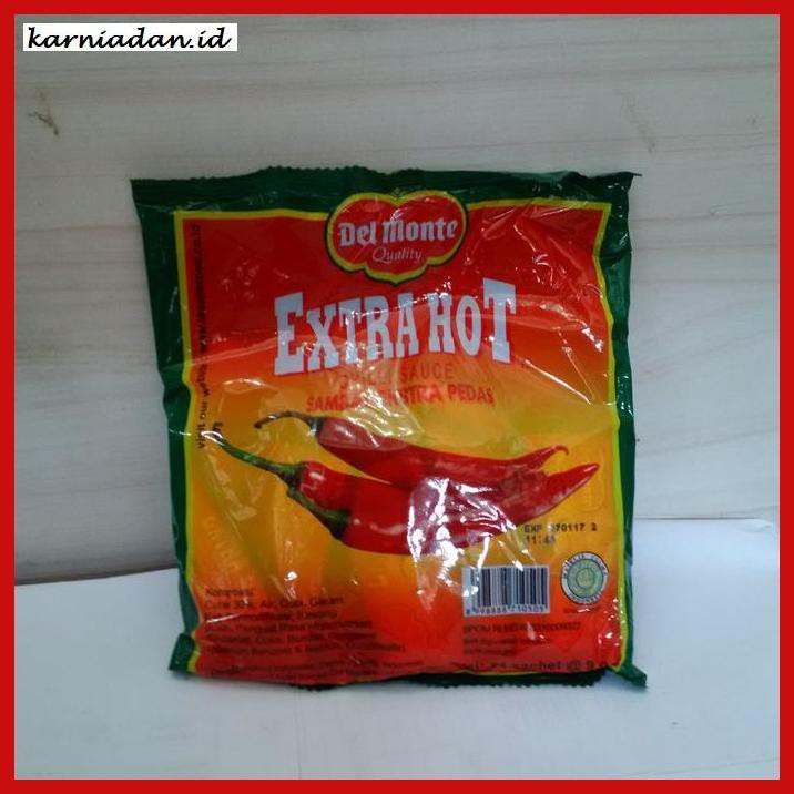 

Aneka-Sambal- Saus Delmonte Sachet 24 Pcs - Saus Sambal Sachet Extra Hot - 24 Pcs -Pedeeeeeezzzzzzz.