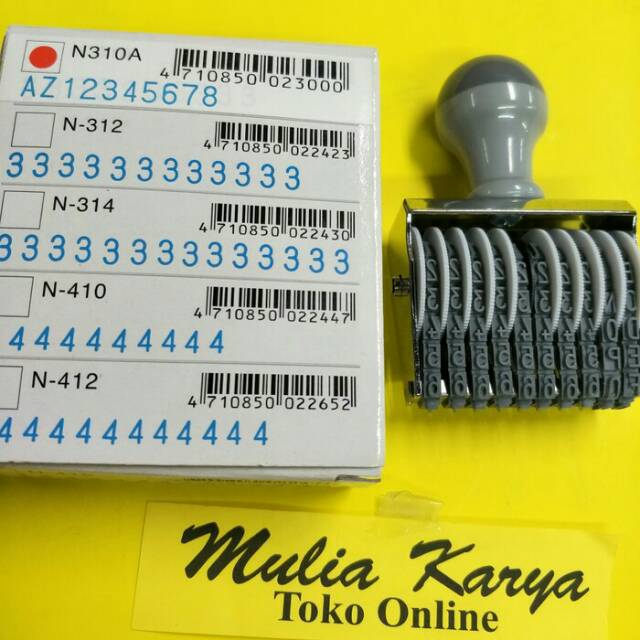 

Stempel 5mm 10 digit Kombinasi ( 2 abjad + 8 angka) N310A