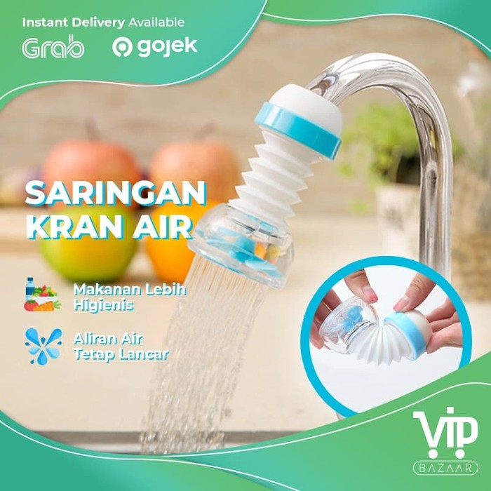 Sambungan Kran Flexible Filter Air Anti splash Shower Keran