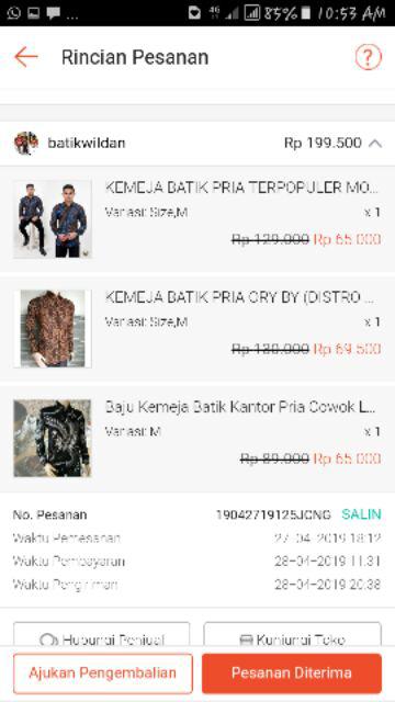 Kemeja Batik Terhits Di Shopee