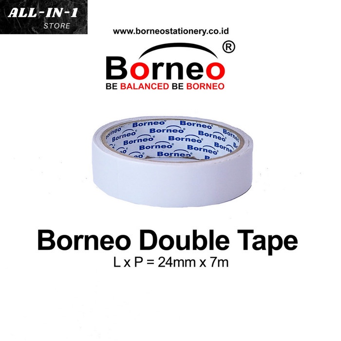 

Borneo Double Tape Panjang 24mm x 7m, Doble Tape Kuat