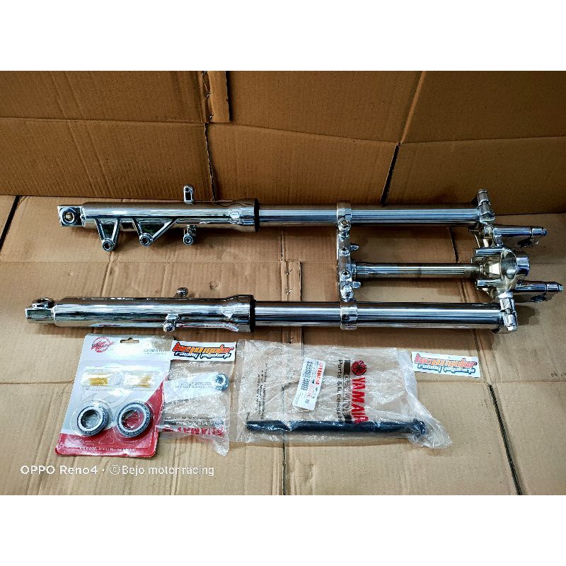 SOK SHOCK BYSON CHROME PNP RX KING FULLSET SEGITIGA ATAS BAWAH