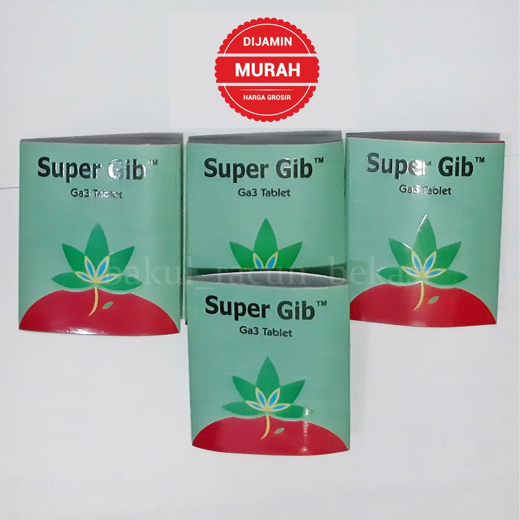 Penyubur Tanaman ZPT SUPER GIB SUPERGIB Zat Penumbuh GA3 Original Berhologram Asli Mempercepat Pertumbuhan Padi Sayur Buah