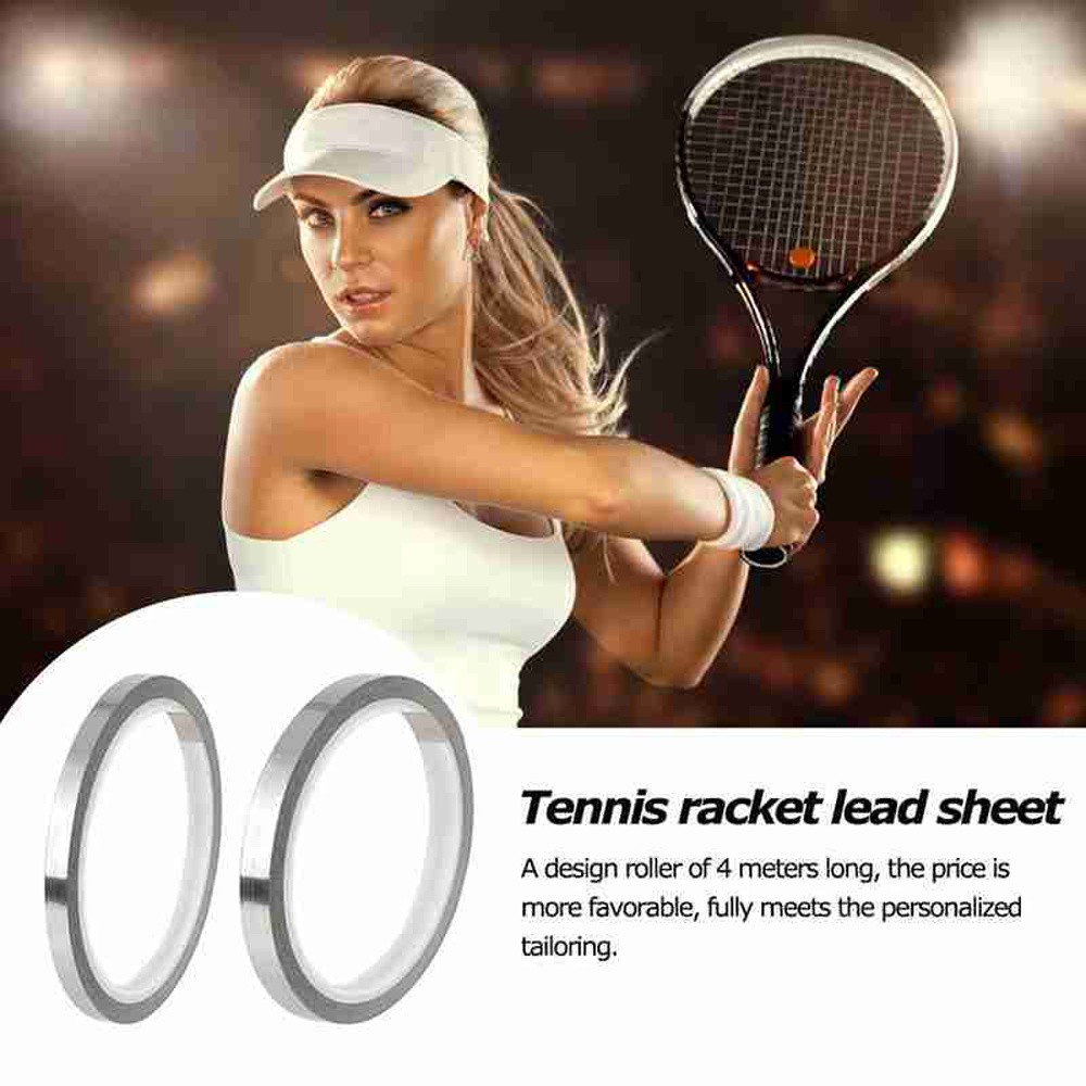 QUINTON 4 Meters Golf Clubs Lead Plate Tennis Badminton Racket Weighted Lead Tape Balance Strips Lead Sheet Aggravated Weighting Piece 0.18mmThick Sheet Heavier Sticker