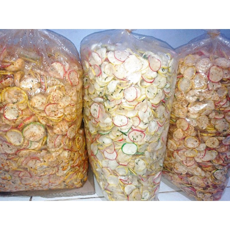 

KRUPUK. SEBRING(seblak garing)DAUN.JERUK.1/2kg