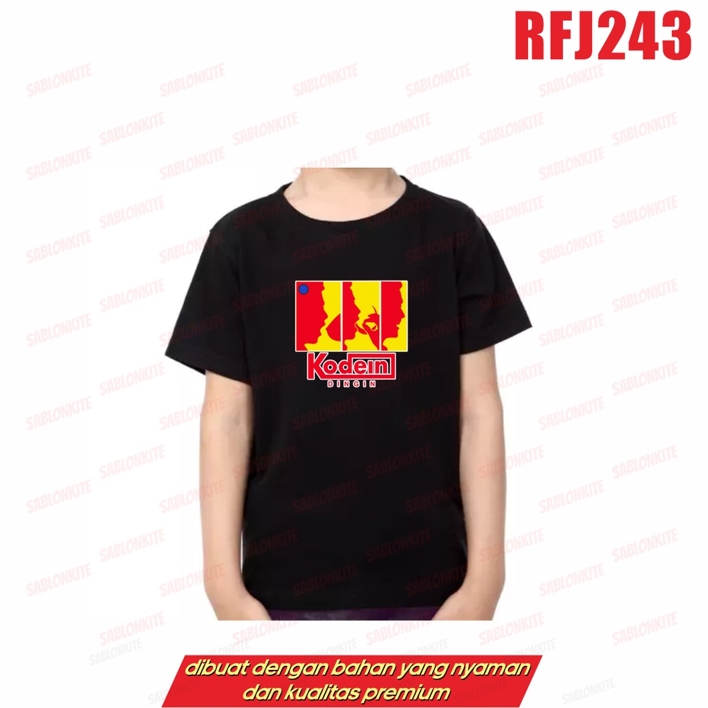 MURAH!!! KAOS PLESETAN KODEIN RFJ243 ADA 8 WARNA