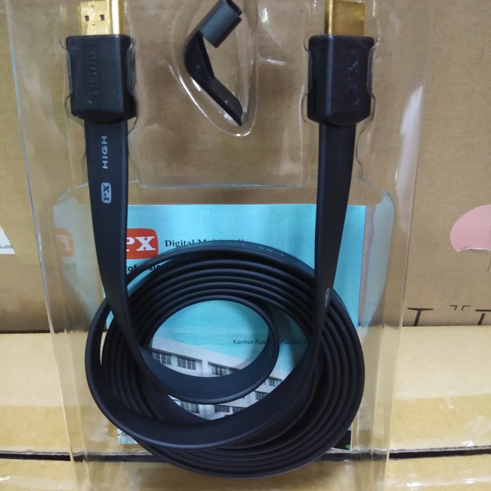 PX Kabel HDMI 2Meter Flat Ultra HD-2F