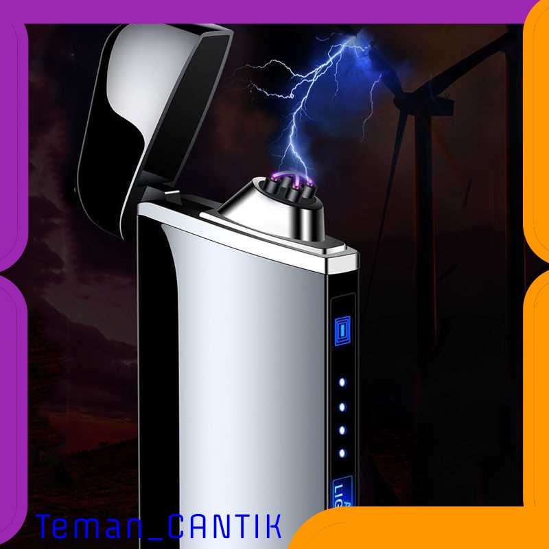 TG-HB095 Firetric Korek Api Elektrik Plasma Pulse Arc Lighter LED - JL319