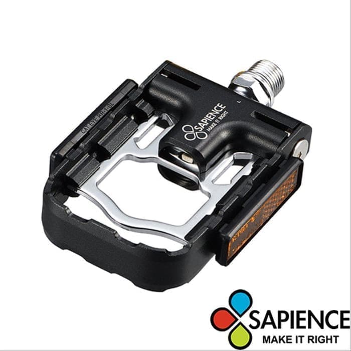 PEDAL LIPAT SAPIENCE FOLDING BIKE HITAM BEARING