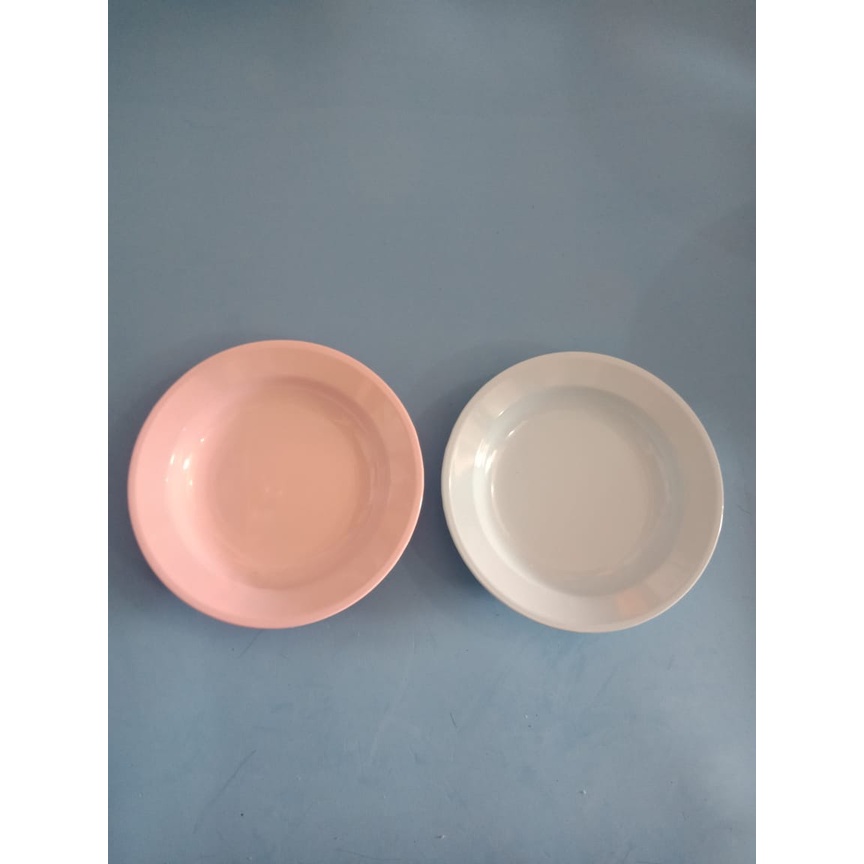 Piring seng warna polos