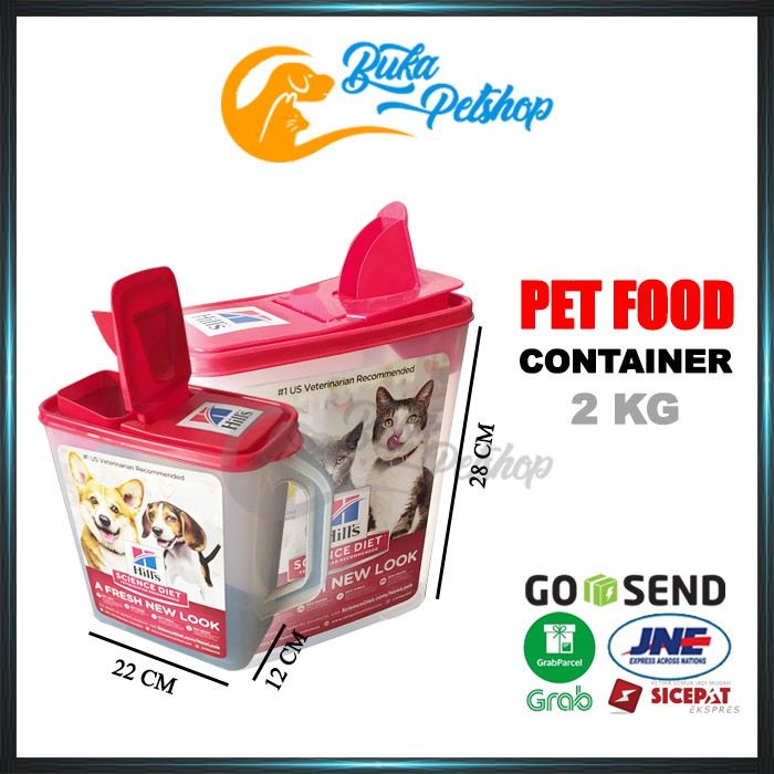 PET FOOD CONTAINER DOG CAT 2KG NO CATIDEA ROYAL CANIN