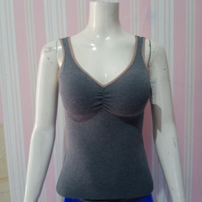 Misslily Atasan Kamisol Import Bahan Lembut/ Tangtop Bra Rajut 8202
