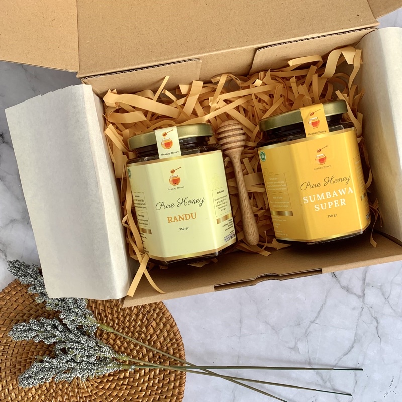 

Paket Madu/Bundle - 2 Madu Healthy Honey 350 gr (free honey dipper/sendok kayu)
