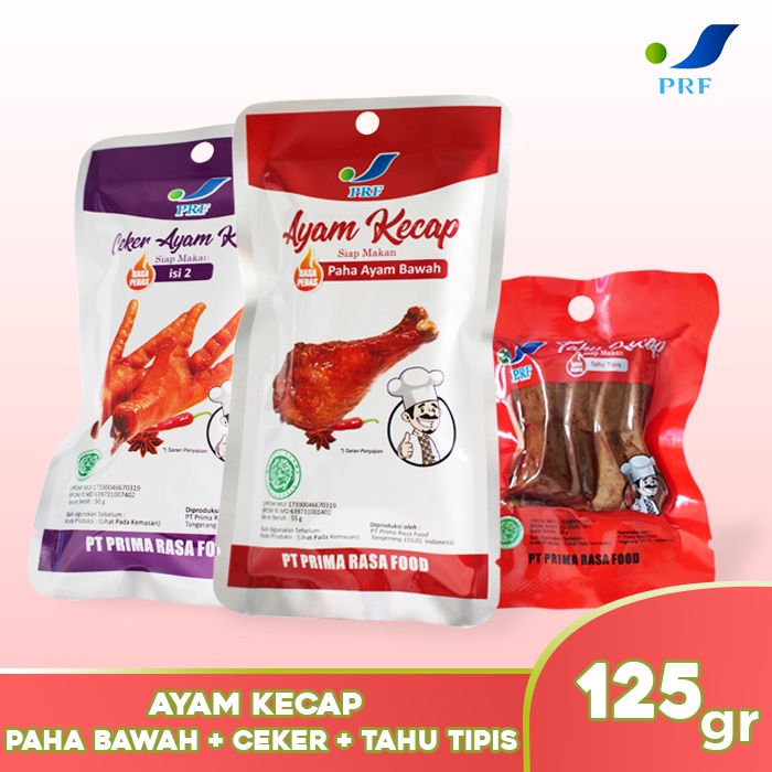 

Prima Rasa Food - Paha Bawah + Ceker + Tahu Tipis Siap Makan - Makanan Siap Saji - Makanan Instan