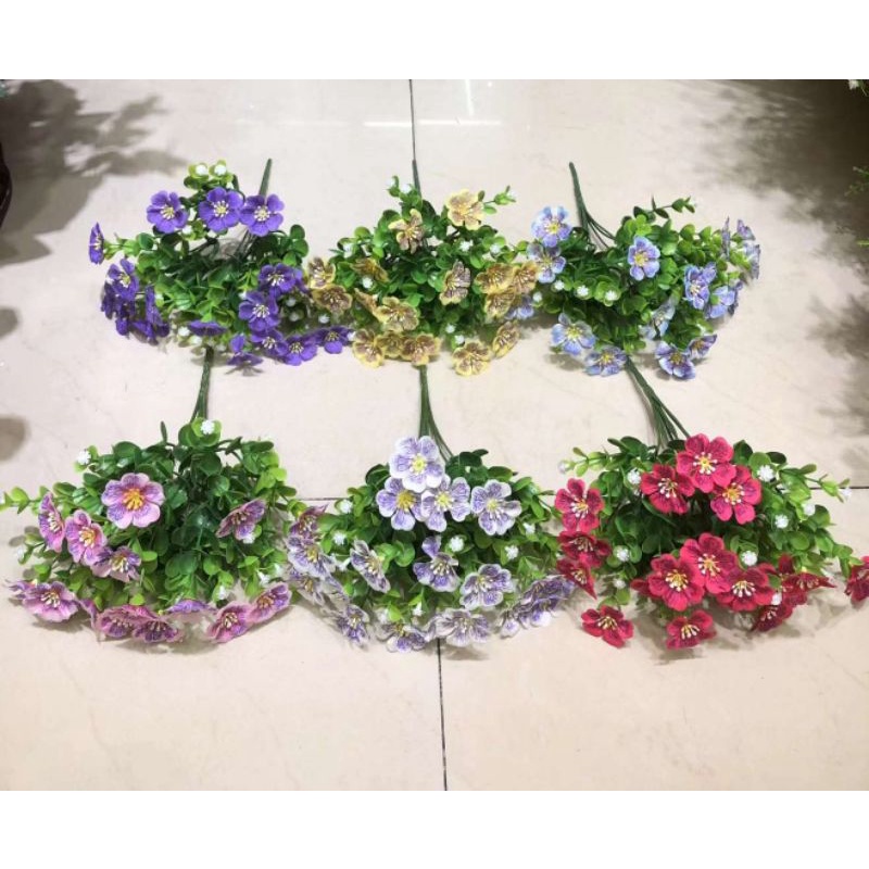 bunga geranium artificial / bunga geranium tiruan / bunga geranium plastik / bunga dekorasi / bunga 