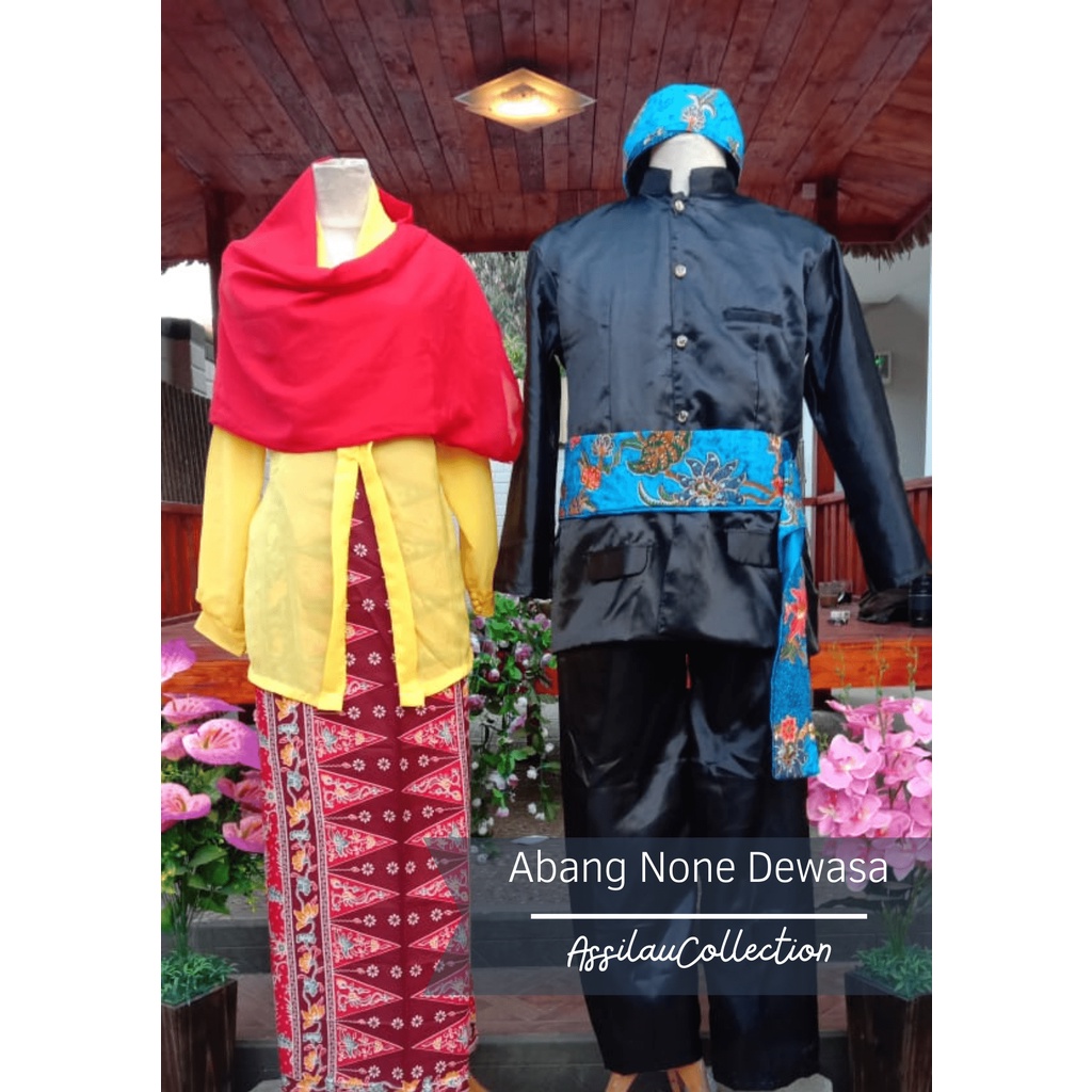 Baju Adat Dewasa Abang None Jakarta Satuan (Laki/Cewek)