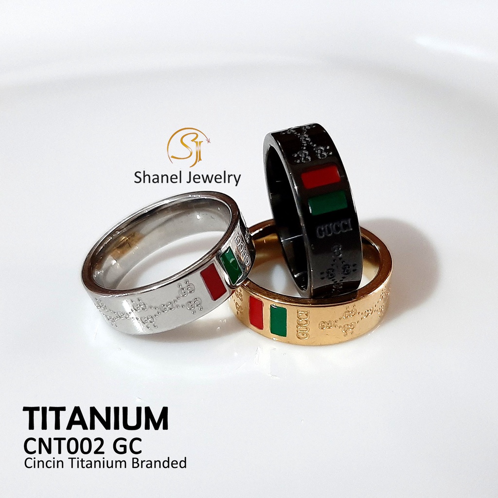 CIncin Titanium Branded GC Gold-Silver Perhiasan Fashion Import Anti Karat CNT002 Frida Jewelry