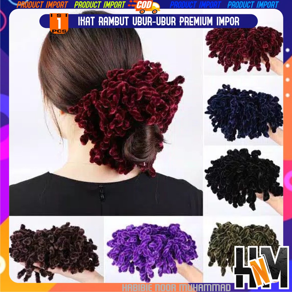 Ikat Rambut Ubur-Ubur Size Besar Impor-6