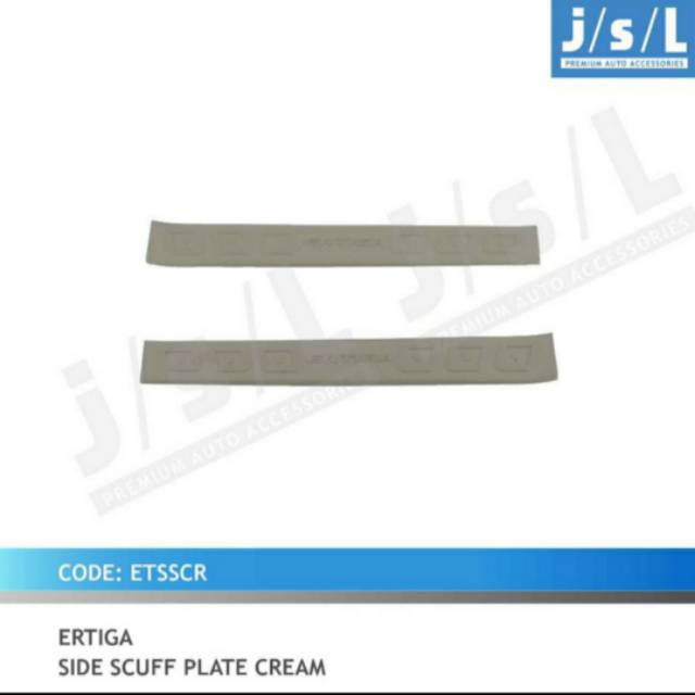 Sillplate samping Ertiga Hitam &amp; cream jsl