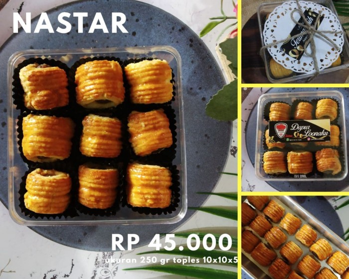

Nastar cookies 250gr toples thinwall dapurloonaku