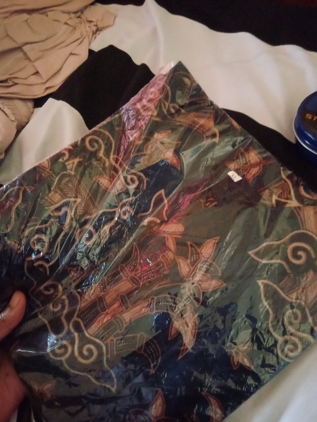 Batik Pria Lengan Panjang Batik Azmil Hrb026 Motif Mega Mendung Kode 002 Size M L Xl Xxl Reguler