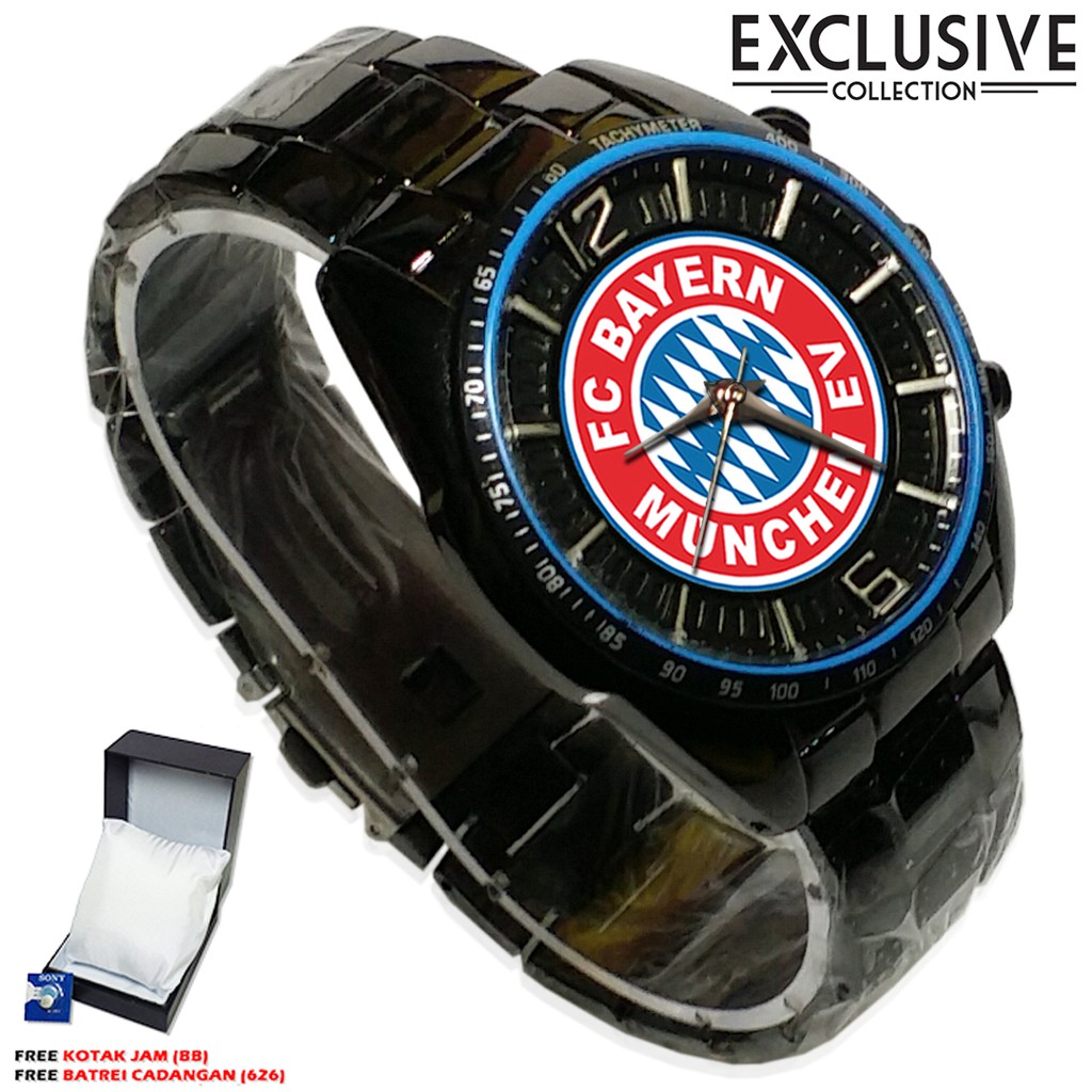 (Istimewa Bossque) Jam BAYERN MUNCHEN Rantai Sport