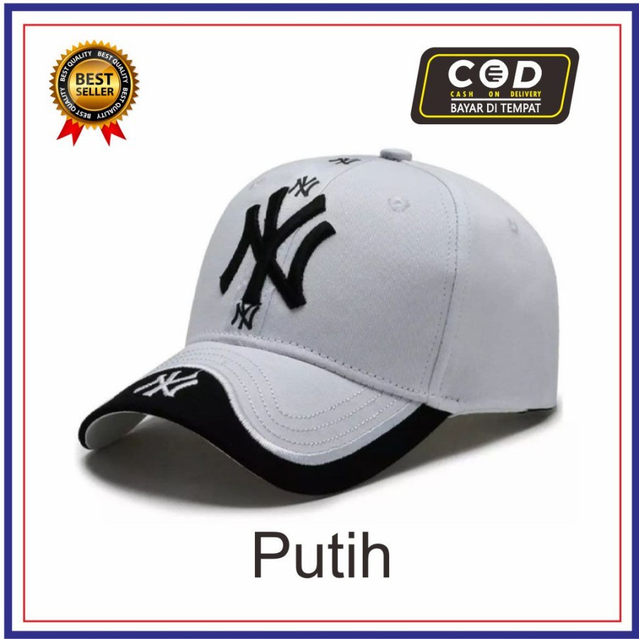 Big Sale!!! Topi Baseball Distro NY// Topi Logo NY Bordir// Topi Fashion Pria Wanita//  Bisa(COD) Bayar Ditempat.