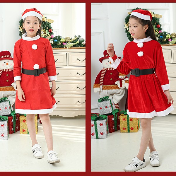 Hiasan Natal Baju Natal Santa FLANEL Dewasa Anak Kostum Christmas Santa Dress Murah Harga Grosir Termurah