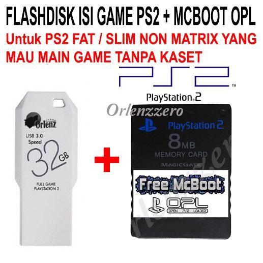 ORIGINAL Flashdisk FULL GAME PS2 + MCBOOT OPL 30GB
