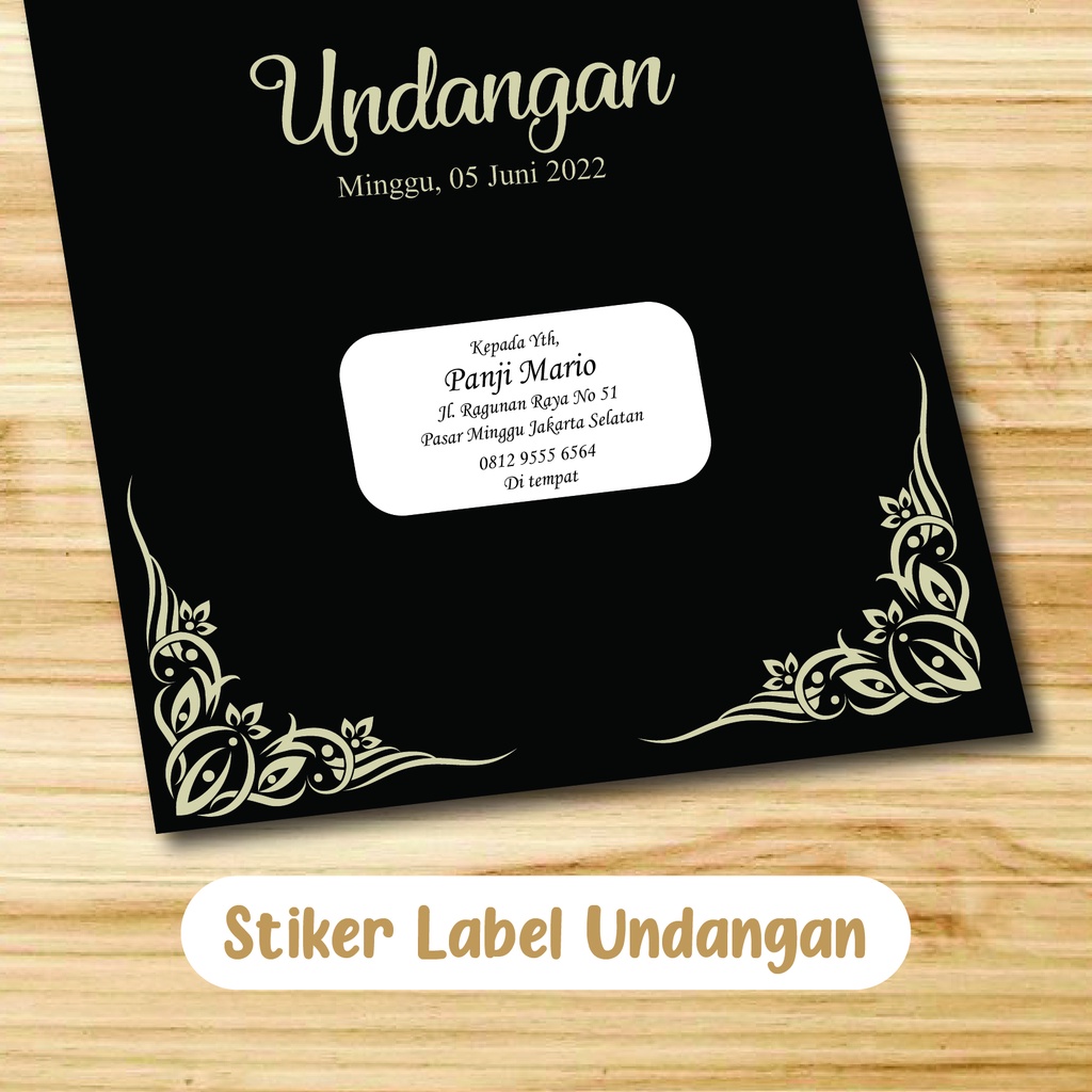 

STIKER LABEL UNDANGAN I STIKER NAMA UNDANGAN